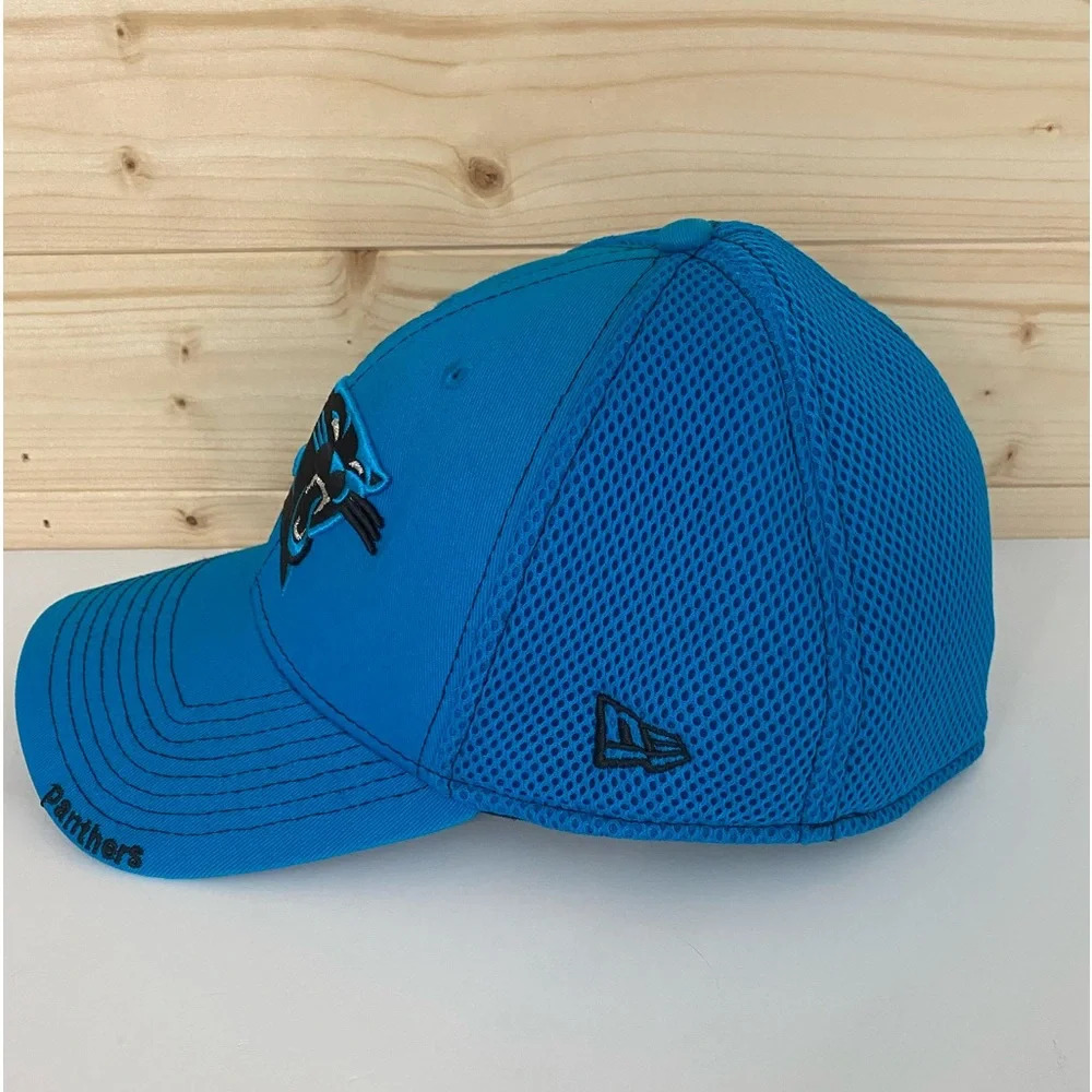 CAROLINA PANTHERS New Era 39THIRTY Official Team Logo NFL Stretch Fit Hat - Picture 2 of 9